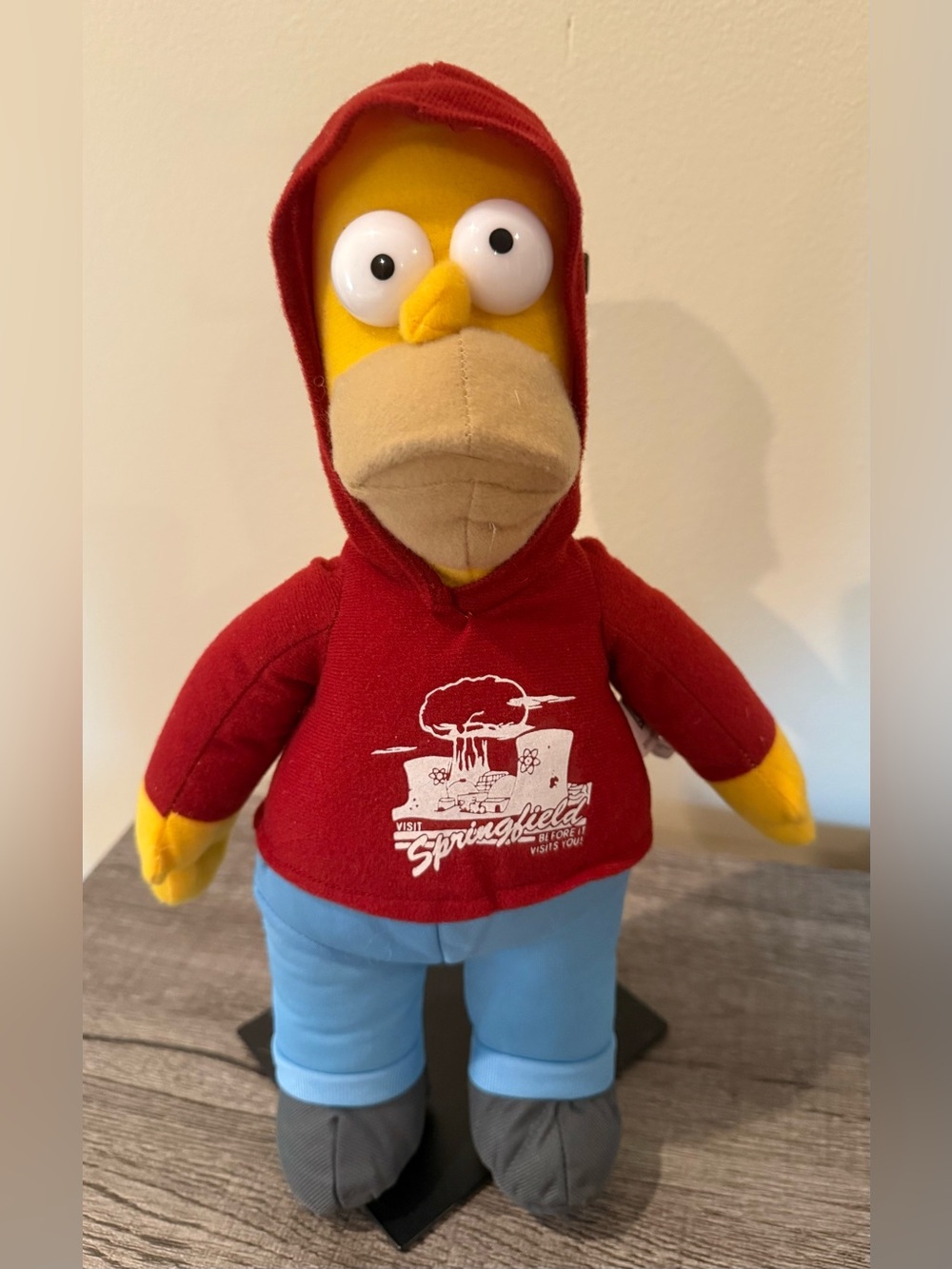 2007 The Simpsons Homer Simpson Plush Nanco Springfield Hoodie 20th Century Fox